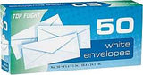 Top Flight 6900815 Envelope, White, 4-1/8 in W