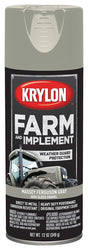Krylon K01938000 Farm Equipment Spray, High-Gloss, Massey Ferguson Gray, 12 oz Can, Pack of 6