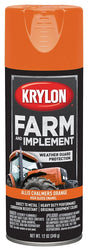 Krylon K01940000 Farm Equipment Spray, High-Gloss, Allis Chalmers Orange, 12 oz Can, Pack of 6