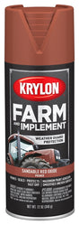 Krylon K01951007 Farm and Implement Primer, Sandable Red Oxide, Flat/Matte, 12 oz, Pack of 6