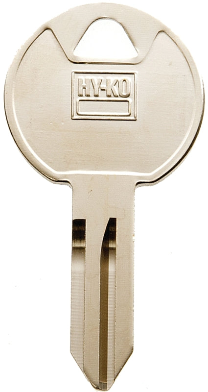 Hy-Ko 11010TM13 Key Blank, Brass, Nickel, For: Trimark Cabinet, House Locks and Padlocks, TM13 Key Number, Pack of 10