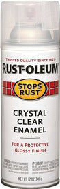 Stops Rust 7701830 Rust Preventative Spray Paint, Gloss, Crystal Clear, 12 oz Can