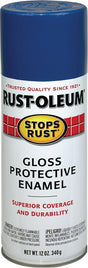 Stops Rust 7727830 Rust Preventative Spray Paint, Gloss, Royal Blue, 12 oz Can