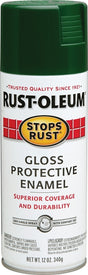 Stops Rust 7738830 Rust Preventative Spray Paint, Gloss, Hunter Green, 12 oz Can