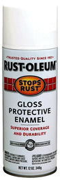 Stops Rust 7792830 Rust Preventative Spray Paint, Gloss, White, 12 oz Can