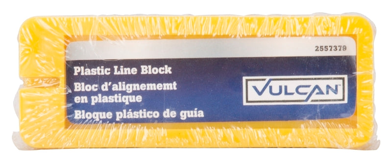 Vulcan 31056 Masonry Line Block, 1-1/4 in W, Yellow