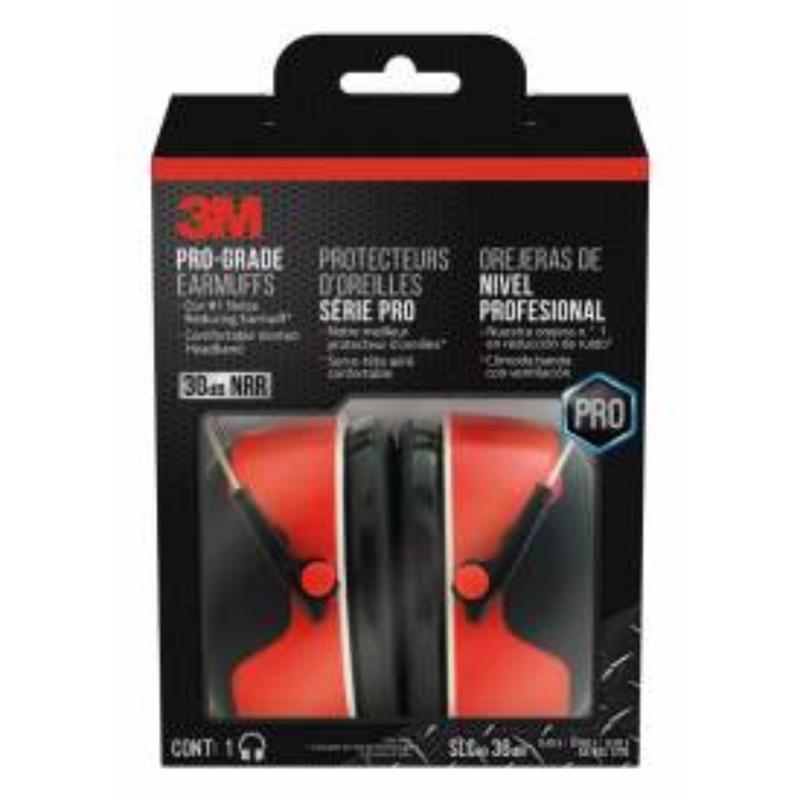 3M Pro-Grade 30 dB Steel Earmuffs Mulit-Colored 1 pair