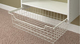 Easy Track 1312 Series Wire Basket, 12 in OAH, 14 in OAL, 24 in OAW, Steel, Powder-Coated