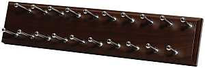 Easy Track RA1200-T Tie Rack, 20-Hook, Truffle