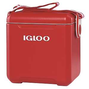 Igloo 00032657 Tag Along Too Cooler, 14 Can Cooler, Plastic, Racer Red, 2 days Ice Retention