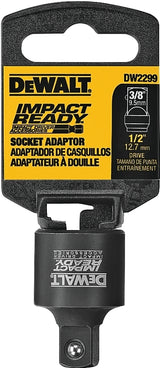 DEWALT DW2299 Socket Adapter, 1/2, 3/8 in Drive, Square Drive