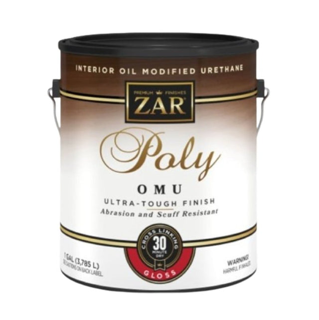 ZAR 36013 Polyurethane, Gloss, Liquid, Milky Clear, 1 gal, Can, Pack of 2