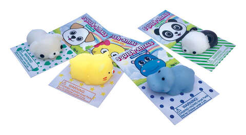 Zorbitz Squish-Amals Squishy Toy Animals, Pack of 24