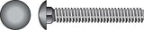 HILLMAN 3/8 in. X 5 in. L Hot Dipped Galvanized Steel Carriage Bolt 50 pk