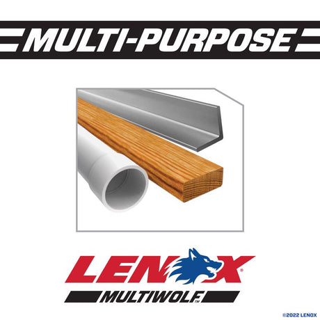 Lenox MULTIWOLF 6 in. Bi-Metal WAVE EDGE Reciprocating Saw Blade 10 TPI 5 pk