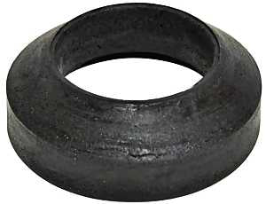 Danco 80867 Flush Valve Spud Gasket, 2-3/8 in ID x 3-1/4 in OD Dia, Rubber, Black, For: American Standard Toilets