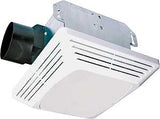 Air King ASLC50 Exhaust Fan, 1.6 A, 120 V, 50 cfm Air, 3 Sones, CFL, Fluorescent Lamp, 4 in Duct, White