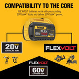 DeWalt 20V-60V MAX FLEXVOLT DCB609 9 Ah Lithium-Ion Battery 1 pc