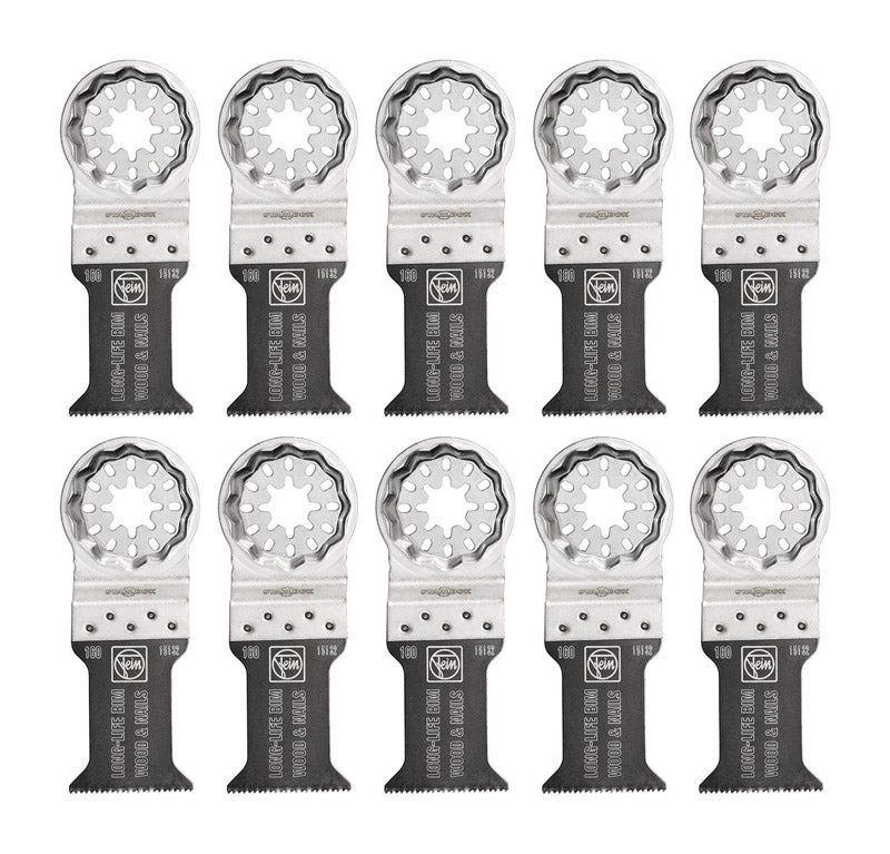 Fein Starlock 1-3/8 in. X 2 in. L Bi-Metal Saw Blade Set 10 pk