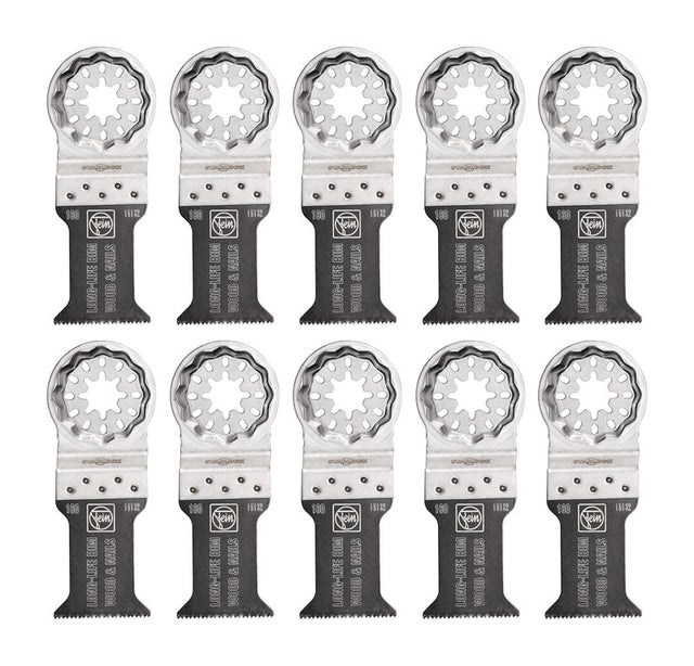 Fein Starlock 1-3/8 in. X 2 in. L Bi-Metal Saw Blade Set 10 pk