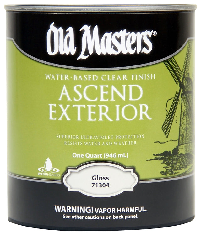 Old Masters 71304M Clear Finish, Gloss, Liquid, 1 qt
