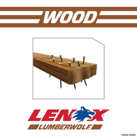 Lenox LUMBERWOLF 12 in. Bi-Metal Reciprocating Saw Blade 6 TPI 1 pk
