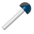 Bosch 85448MC Router Bit, 3/4 in Dia Cutter, 1-9/16 in OAL, 1/4 in Dia Shank, 2-Cutter, Steel