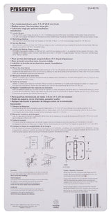 ProSource BH-BR01-PS Door Hinge, Steel, Satin Brass, Loose Pin, 180 deg Range of Motion, Screw Mounting