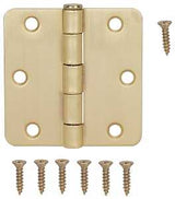 ProSource BH-BR01-PS Door Hinge, Steel, Satin Brass, Loose Pin, 180 deg Range of Motion, Screw Mounting