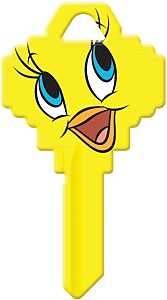 Hy-Ko 15005SC1-TW3 Key Blank, Tweety Bird, Painted, Pack of 5