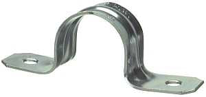 Halex 26122 Conduit Strap, 3/4 in, Steel, Galvanized, 10/BAG, Pack of 5