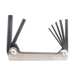Bondhus 14592 Hex Key Fold Up Tool, 7-Piece, Protanium Steel, ProGuard, Specifications: Metric Measurement