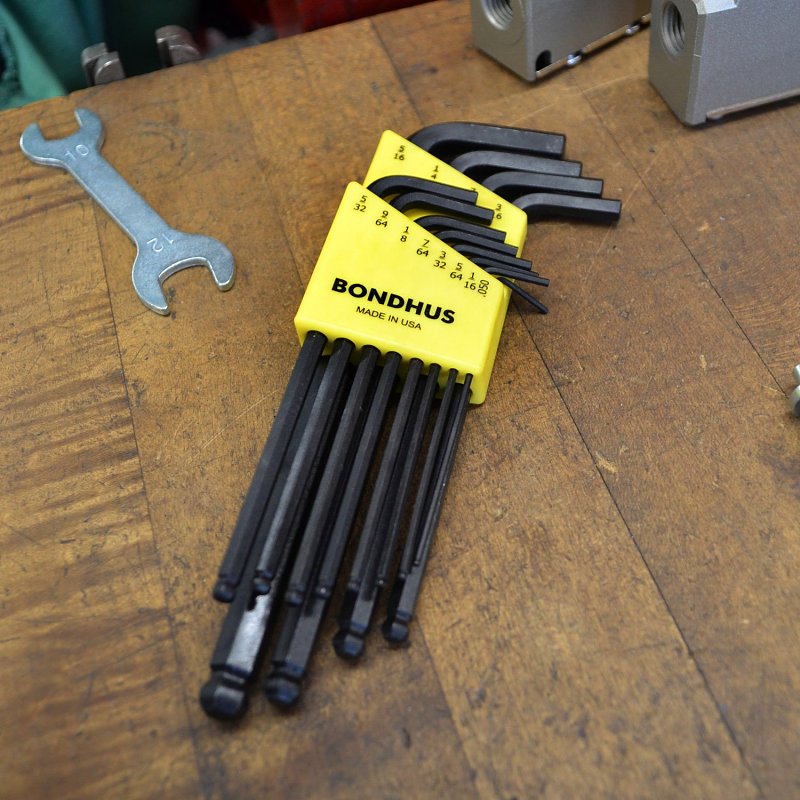 Bondhus 10936 Ball End L-Key Set, 12-Piece, ProGuard, Specifications: SAE Measurement System