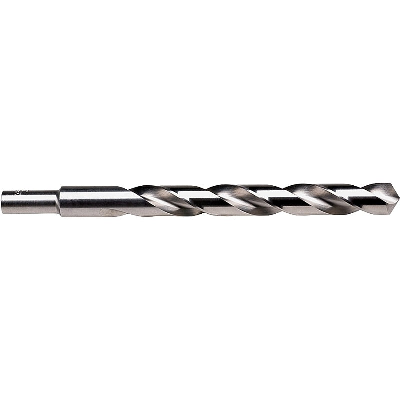 Irwin 73830 Jobber Drill Bit, 15/32 in Dia, 5-3/4 in OAL, Spiral Flute, 2-Flute, 15/32 in Dia Shank, Reduced Shank
