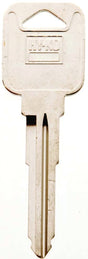Hy-Ko 11010MZ19 Automotive Key Blank, Brass, Nickel, For: Mazda Vehicle Locks, MZ19 Key Number, Pack of 10