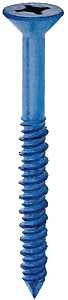 Cobra Anchors 624T Screw, 3/16 in Thread, 3-1/4 in L, Flat Head, Phillips, Robertson Drive, Steel, 100/PK