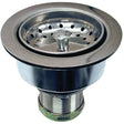 Danco 86803 Basket Strainer Assembly, 3-1/2 in Dia, Stainless Steel, Chrome, For: 3-1/4 x 4 in Opening Sink
