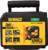 DEWALT DW08802-QU Cross Line Laser Level, 40 ft, 1/4 in Accuracy, 2-Beam, Red Laser