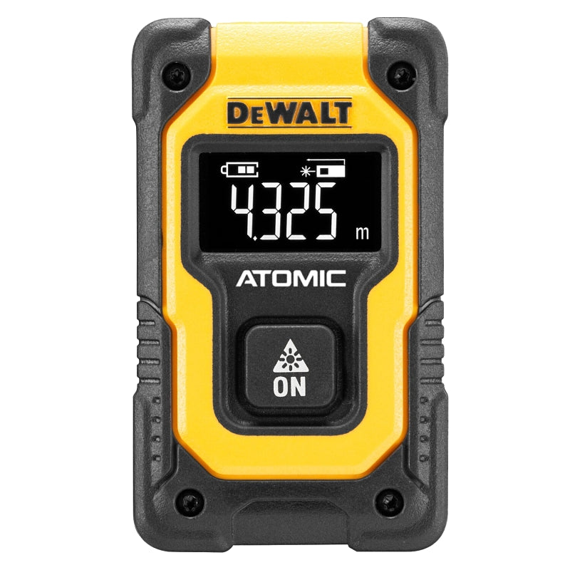 DEWALT ATOMIC COMPACT Series DW055PL Pocket Laser Distance Measure, 55 ft, LCD Display
