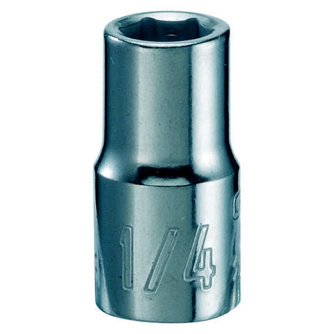 Craftsman 1/4 in. X 1/4 in. drive SAE 6 Point Standard Shallow Socket 1 pc