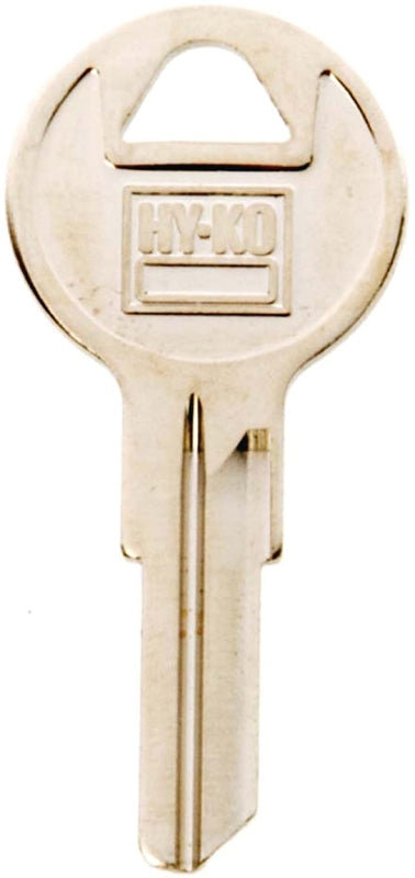 Hy-Ko 11010Y14 Key Blank, Brass, Nickel, For: Yale Cabinet, House Locks and Padlocks, Y14 Key Number, Pack of 10