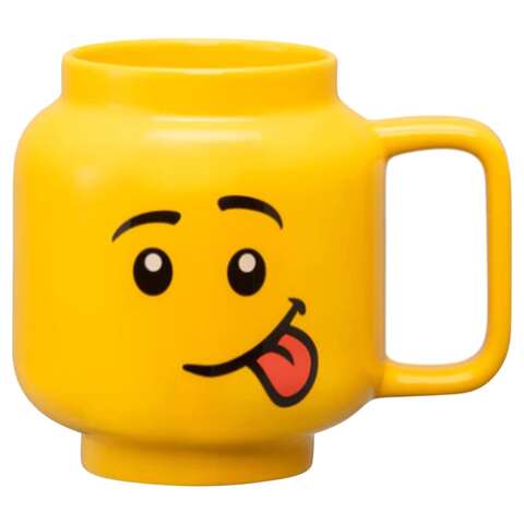 LEGO 17.9 oz Yellow BPA Free Silly Mug, Pack of 6