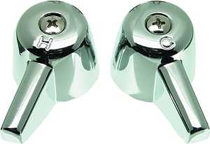 Danco 80401 Faucet Handle, Metal/Zinc, Chrome Plated, For: Central Brass Kitchen and Bathroom Sink Faucets