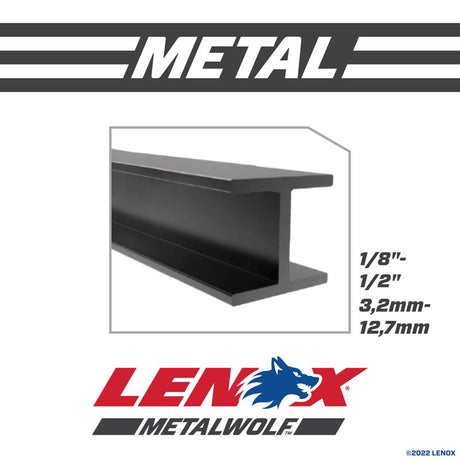 Lenox METALWOLF 6 in. Bi-Metal WAVE EDGE Reciprocating Saw Blade 14 TPI 5 pk