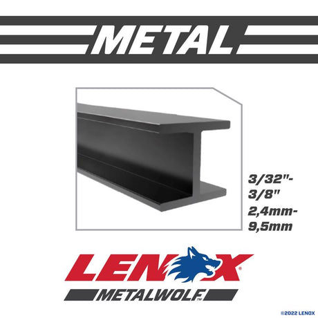 Lenox METALWOLF 6 in. Bi-Metal WAVE EDGE Reciprocating Saw Blade 14 TPI 25 pk