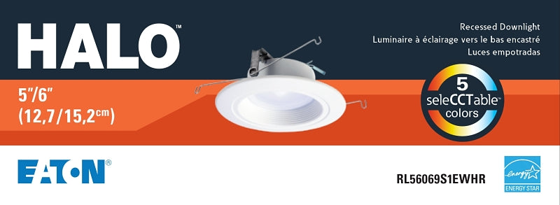 LIGHT RCSD CEIL LED 600L 5&6IN