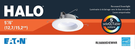 LIGHT RCSD CEIL LED 600L 5&6IN