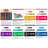 GRK Fasteners Star T40 X 2 in. L Power Bit Steel 2 pc