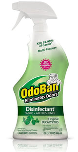 Odoban 910061-Q6 Ready-to-Use Disinfectant, 32 oz Trigger Sprayer, Liquid, Eucalyptus, Floral Alcohol, Pack of 6