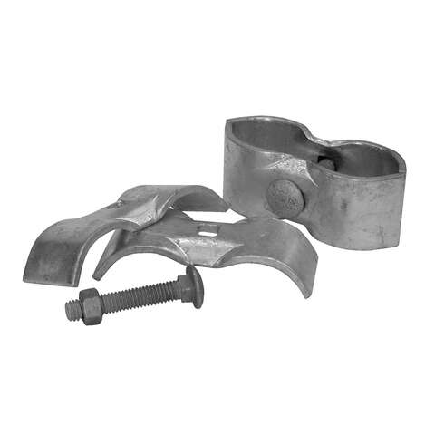 YardGard 4.75 in. L Galvanized Silver Steel Panel Clamp Set 1 pk